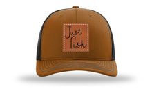 Load image into Gallery viewer, Just Fish Leather Patch Richardson 112 Hat
