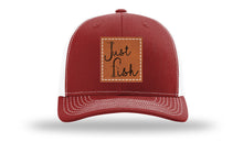 Load image into Gallery viewer, Just Fish Leather Patch Richardson 112 Hat

