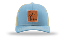 Load image into Gallery viewer, Just Fish Leather Patch Richardson 112 Hat
