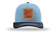 Load image into Gallery viewer, Just Fish Leather Patch Richardson 112 Hat
