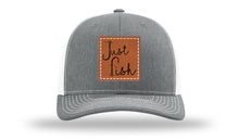 Load image into Gallery viewer, Just Fish Leather Patch Richardson 112 Hat
