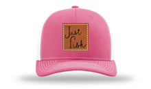 Load image into Gallery viewer, Just Fish Leather Patch Richardson 112 Hat
