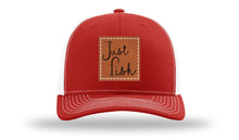 Load image into Gallery viewer, Just Fish Leather Patch Richardson 112 Hat
