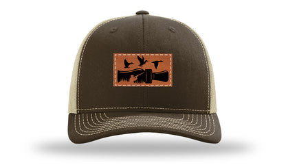 Duck Call Leather Patch Richardson 112 Hat-Brown / Khaki