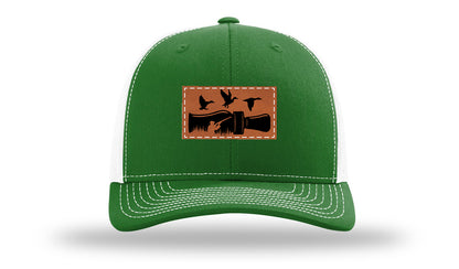 Duck Call Leather Patch Richardson 112 Hat-Kelly / White