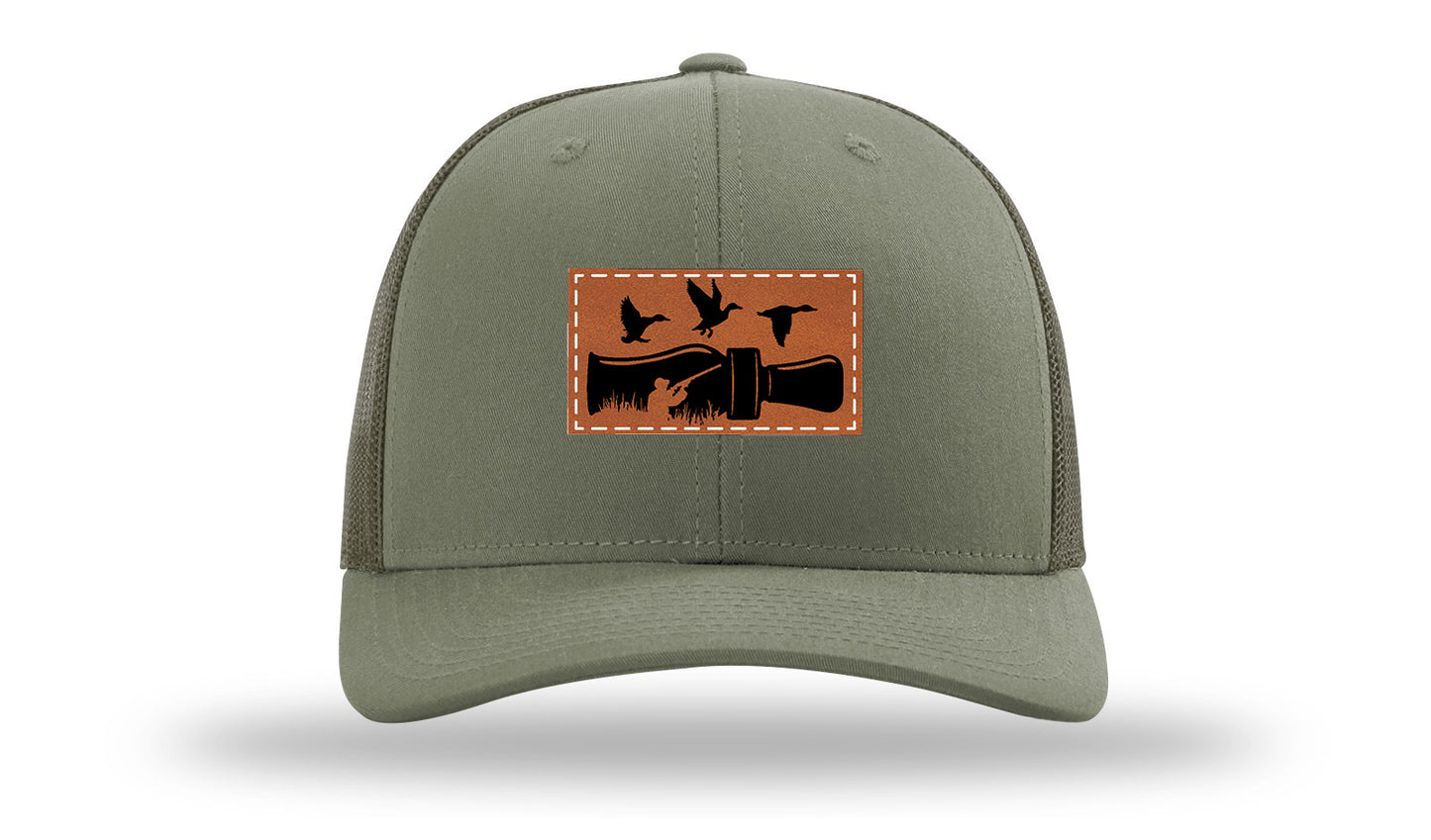 Duck Call Leather Patch Richardson 112 Hat-Loden