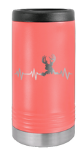 Load image into Gallery viewer, Deer Heartbeat Laser Engraved Slim Can Insulated Koosie
