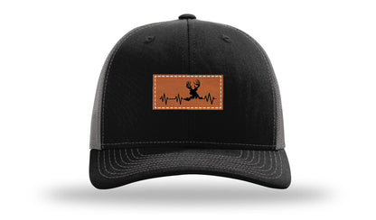 Deer Heartbeat Leather Patch Richardson 112 Hat