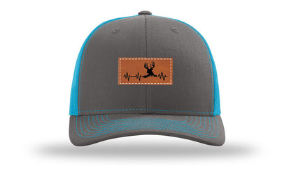 Deer Heartbeat Leather Patch Richardson 112 Hat