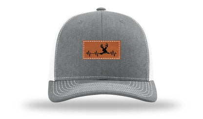 Deer Heartbeat Leather Patch Richardson 112 Hat