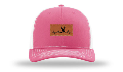 Deer Heartbeat Leather Patch Richardson 112 Hat