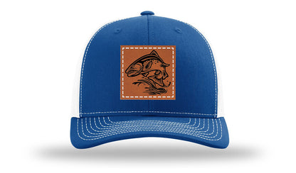 Salmom Jumping Leather Patch Richardson 112 Hat