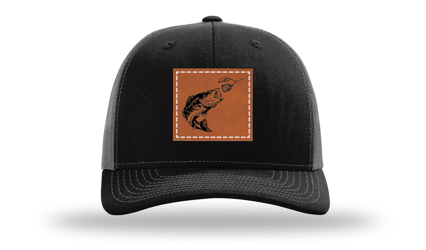 Bass Spinner Leather Patch Richardson 112 Hat