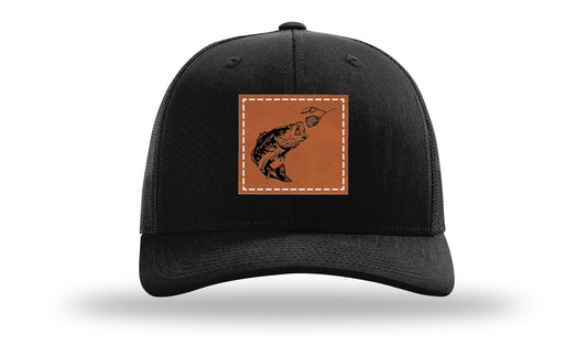 Bass Spinner Leather Patch Richardson 112 Hat