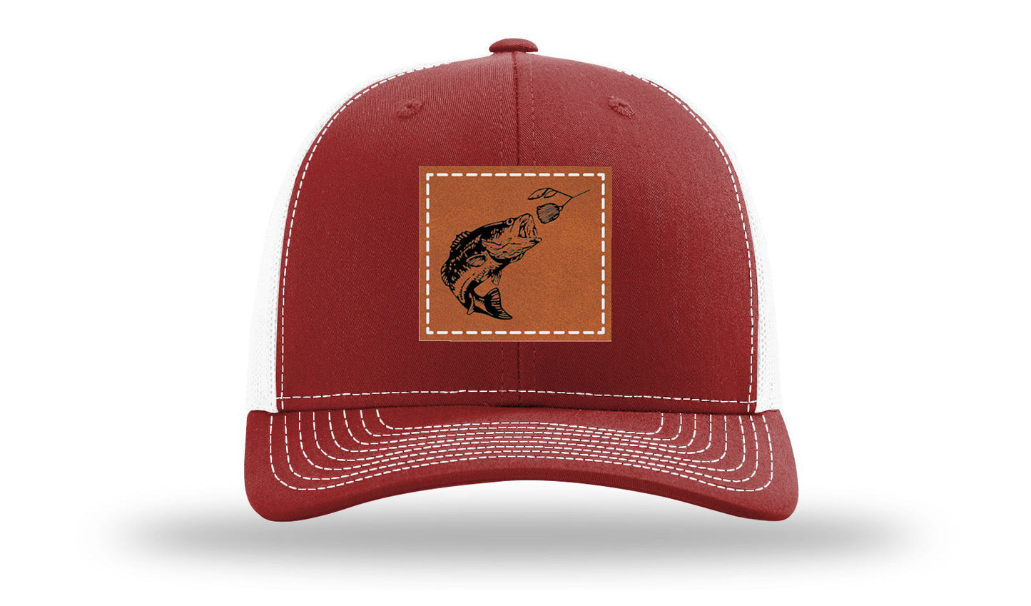 Bass Spinner Leather Patch Richardson 112 Hat