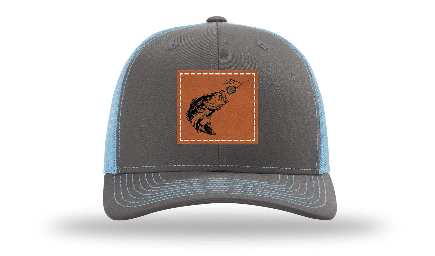 Bass Spinner Leather Patch Richardson 112 Hat