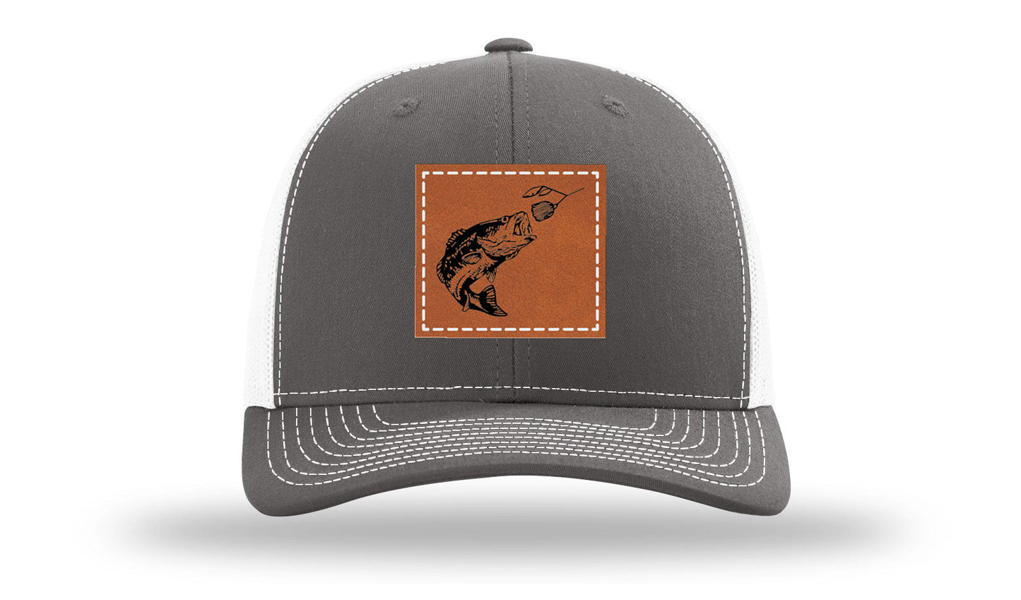 Bass Spinner Leather Patch Richardson 112 Hat