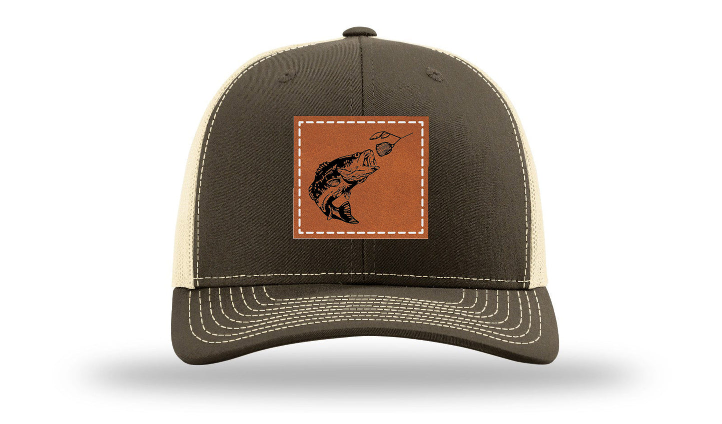 Bass Spinner Leather Patch Richardson 112 Hat