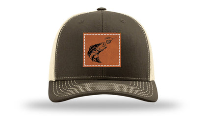 Bass Spinner Leather Patch Richardson 112 Hat