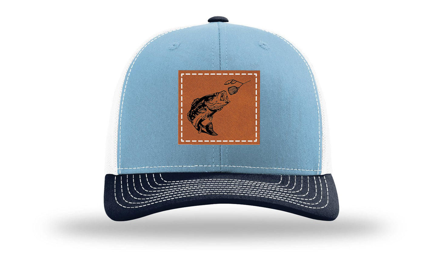 Bass Spinner Leather Patch Richardson 112 Hat