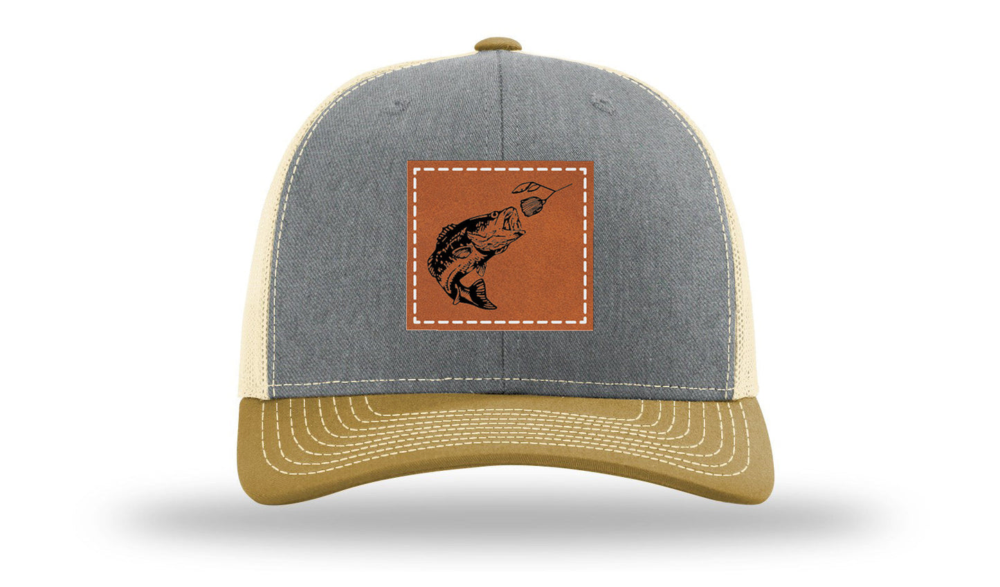 Bass Spinner Leather Patch Richardson 112 Hat