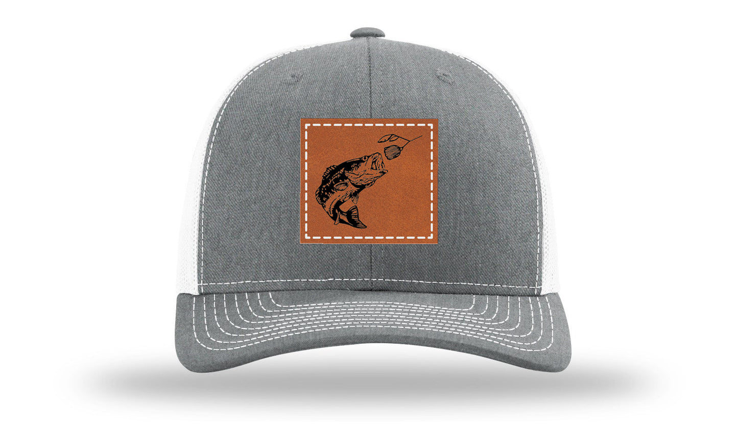 Bass Spinner Leather Patch Richardson 112 Hat