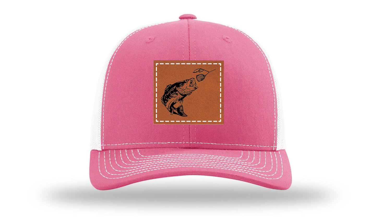 Bass Spinner Leather Patch Richardson 112 Hat