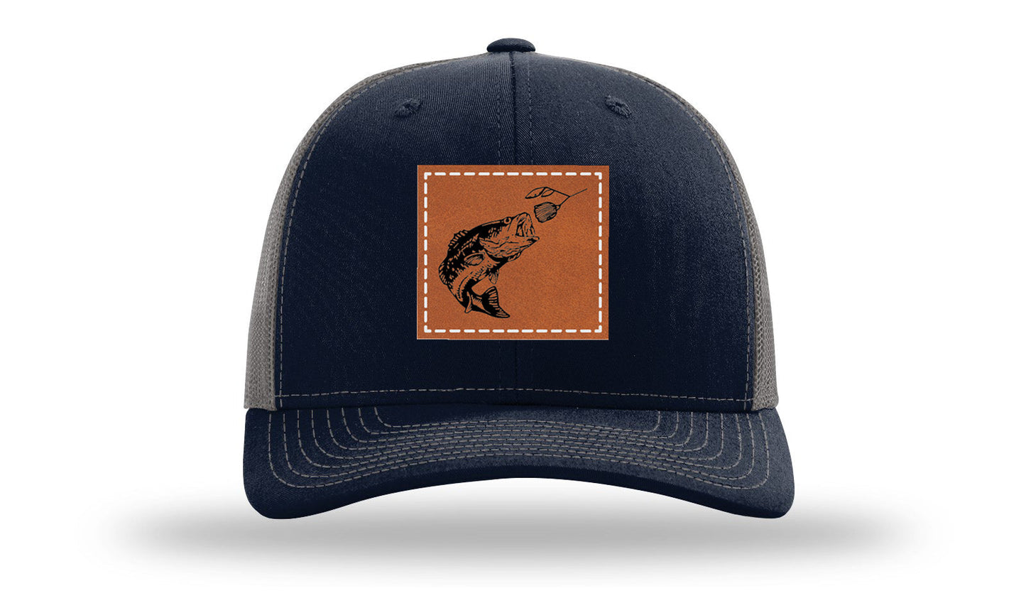 Bass Spinner Leather Patch Richardson 112 Hat