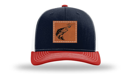 Bass Spinner Leather Patch Richardson 112 Hat