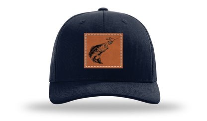 Bass Spinner Leather Patch Richardson 112 Hat