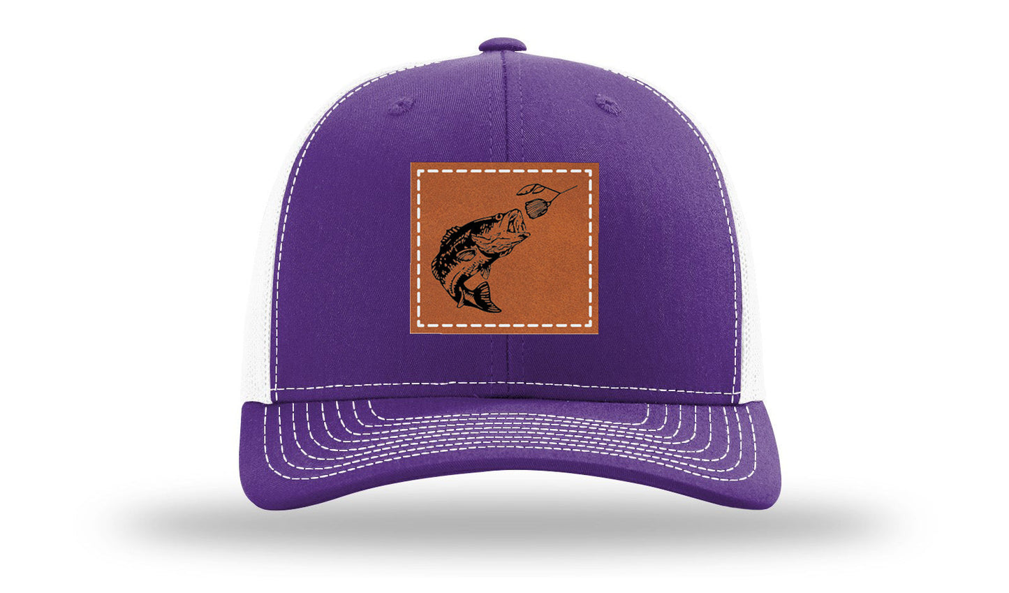 Bass Spinner Leather Patch Richardson 112 Hat