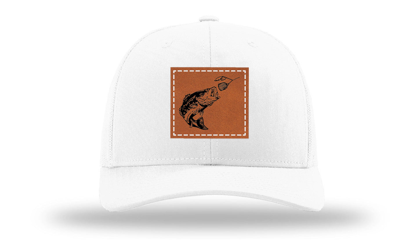 Bass Spinner Leather Patch Richardson 112 Hat