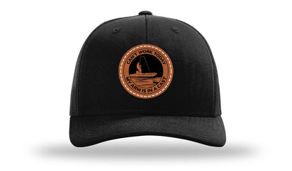 Can't Work Today My Arms In A Cast Leather Patch Richardson 112 Hat