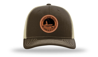 Can't Work Today My Arms In A Cast Leather Patch Richardson 112 Hat