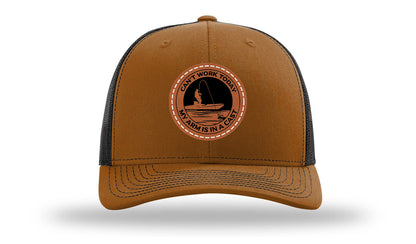 Can't Work Today My Arms In A Cast Leather Patch Richardson 112 Hat