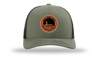 Can't Work Today My Arms In A Cast Leather Patch Richardson 112 Hat