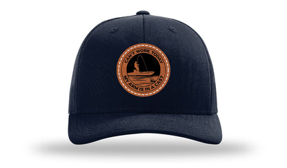 Can't Work Today My Arms In A Cast Leather Patch Richardson 112 Hat