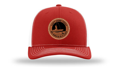 Can't Work Today My Arms In A Cast Leather Patch Richardson 112 Hat