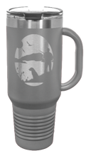 Load image into Gallery viewer, Hunter With Dog 40oz Handle Mug Laser Engraved
