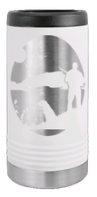 Load image into Gallery viewer, Hunter With Dog Laser Engraved Slim Can Insulated Koosie
