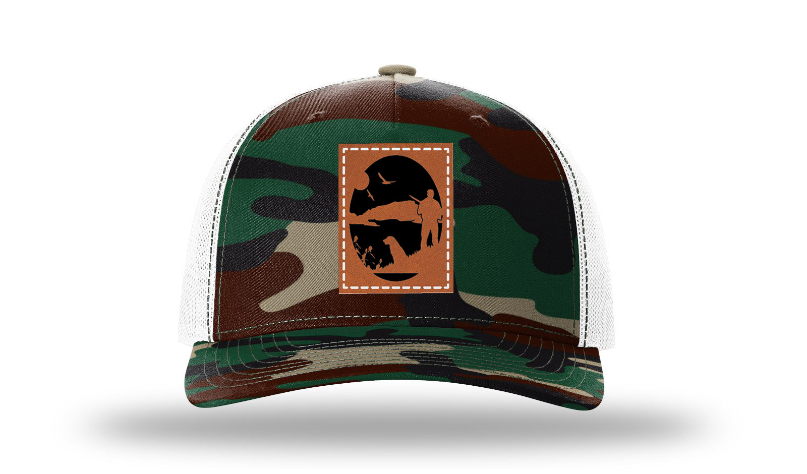 Greeen Camo / White