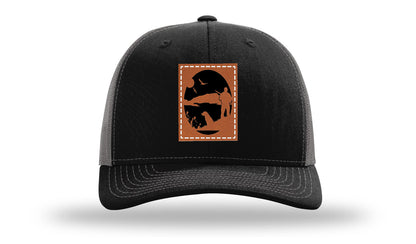 Hunter With Dog Leather Patch Richardson 112 Hat