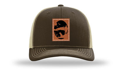 Hunter With Dog Leather Patch Richardson 112 Hat