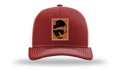 Hunter With Dog Leather Patch Richardson 112 Hat