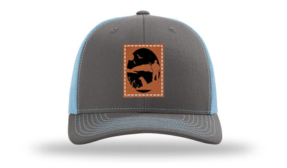 Hunter With Dog Leather Patch Richardson 112 Hat