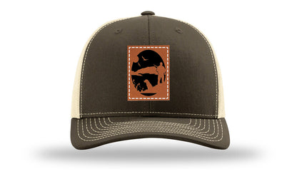 Hunter With Dog Leather Patch Richardson 112 Hat