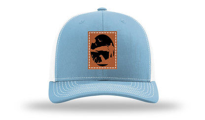 Hunter With Dog Leather Patch Richardson 112 Hat