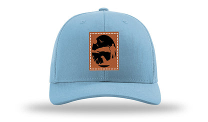 Hunter With Dog Leather Patch Richardson 112 Hat