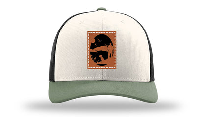 Hunter With Dog Leather Patch Richardson 112 Hat