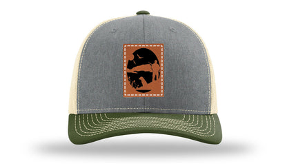 Hunter With Dog Leather Patch Richardson 112 Hat